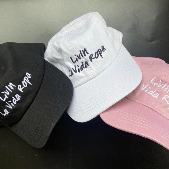 Livin La Vida Ropa Pink Baseball Hat - Picture 4 of 4